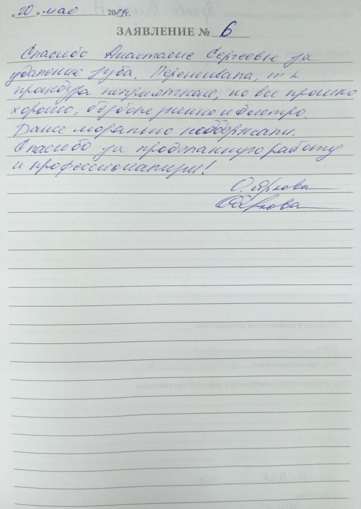 Отзыв от Ольга 22.05.2024 10:09:43
